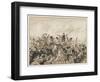 The Scots Greys and the 92nd Regiment in Action-J. Marshman-Framed Art Print