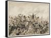 The Scots Greys and the 92nd Regiment in Action-J. Marshman-Framed Stretched Canvas