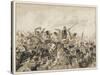 The Scots Greys and the 92nd Regiment in Action-J. Marshman-Stretched Canvas