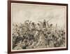 The Scots Greys and the 92nd Regiment in Action-J. Marshman-Framed Art Print