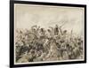 The Scots Greys and the 92nd Regiment in Action-J. Marshman-Framed Art Print