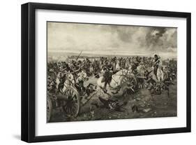 The Scots Greys at Waterloo, 18 June 1815, C.1902-Henri-Louis Dupray-Framed Giclee Print