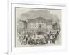 The Scots Greys Leaving Nottingham for the War in the East-null-Framed Giclee Print