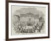 The Scots Greys Leaving Nottingham for the War in the East-null-Framed Giclee Print