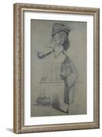 The Scotsman with a Pipe, 1857-Claude Monet-Framed Giclee Print