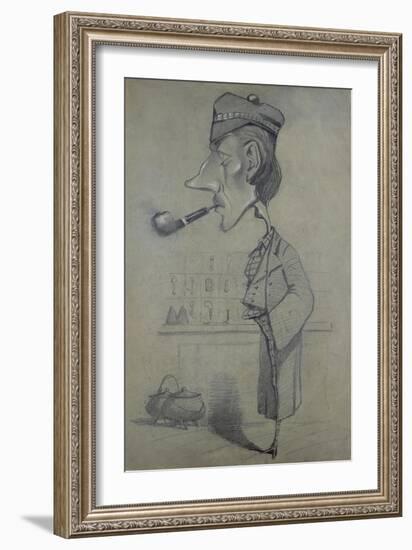 The Scotsman with a Pipe, 1857-Claude Monet-Framed Giclee Print