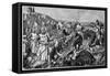 The Scottish Army Led by Robert the Bruce Defeats the Invading English Army of Edward Ii-null-Framed Stretched Canvas