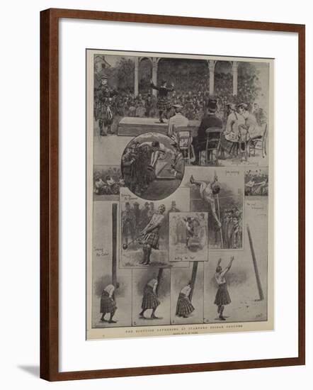 The Scottish Gathering at Stamford Bridge Grounds-Henry Marriott Paget-Framed Giclee Print