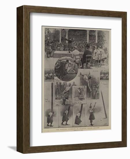 The Scottish Gathering at Stamford Bridge Grounds-Henry Marriott Paget-Framed Giclee Print