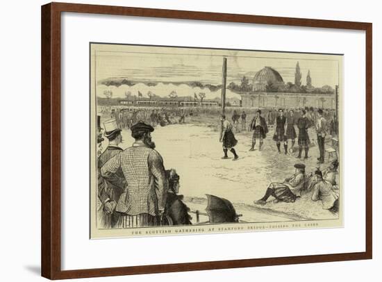 The Scottish Gathering at Stamford Bridge, Tossing the Caber-null-Framed Giclee Print