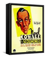 The Scoundrel, Noel Coward on Midget Window Card, 1935-null-Framed Stretched Canvas