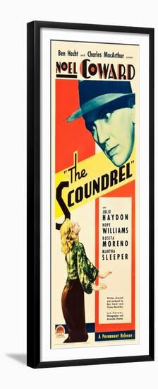 THE SCOUNDREL, top: Noel Coward, bottom: Julie Haydon on insert poster art, 1935-null-Framed Premium Giclee Print