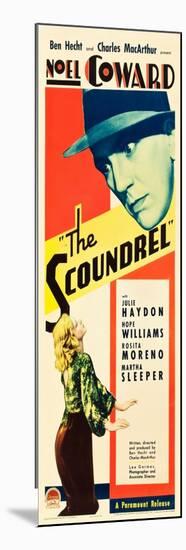 THE SCOUNDREL, top: Noel Coward, bottom: Julie Haydon on insert poster art, 1935-null-Mounted Premium Giclee Print