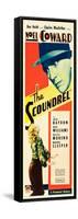 THE SCOUNDREL, top: Noel Coward, bottom: Julie Haydon on insert poster art, 1935-null-Framed Stretched Canvas