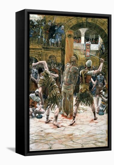 The Scourging, Illustration for 'The Life of Christ', C.1884-96-James Tissot-Framed Stretched Canvas