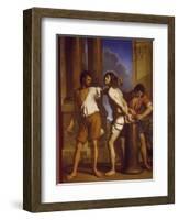 The Scourging of Christ, 1657-Giovanni Francesco Barbieri-Framed Giclee Print