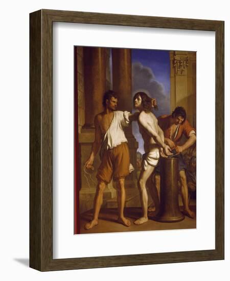 The Scourging of Christ, 1657-Giovanni Francesco Barbieri-Framed Giclee Print