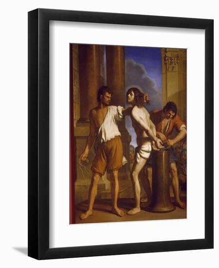 The Scourging of Christ, 1657-Giovanni Francesco Barbieri-Framed Giclee Print