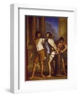 The Scourging of Christ, 1657-Giovanni Francesco Barbieri-Framed Giclee Print