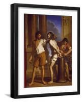 The Scourging of Christ, 1657-Giovanni Francesco Barbieri-Framed Giclee Print