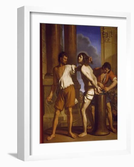 The Scourging of Christ, 1657-Giovanni Francesco Barbieri-Framed Giclee Print