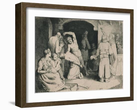The Scourging of Faithful, C1916-William Strang-Framed Giclee Print