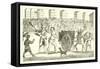 The Scourging of Titus Oates from Newgate to Tyburn-null-Framed Stretched Canvas