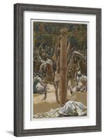 The Scourging on the Back, Illustration from 'The Life of Our Lord Jesus Christ', 1886-94-James Tissot-Framed Giclee Print