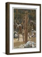 The Scourging on the Back, Illustration from 'The Life of Our Lord Jesus Christ', 1886-94-James Tissot-Framed Giclee Print