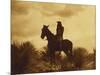 The Scout, Apache-Edward S Curtis-Mounted Giclee Print