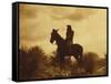 The Scout, Apache-Edward S Curtis-Framed Stretched Canvas