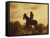 The Scout, Apache-Edward S Curtis-Framed Stretched Canvas