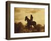 The Scout, Apache-Edward S Curtis-Framed Premium Giclee Print