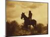 The Scout, Apache-Edward S Curtis-Mounted Giclee Print