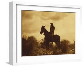 The Scout, Apache-Edward S Curtis-Framed Giclee Print