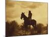 The Scout, Apache-Edward S Curtis-Mounted Giclee Print