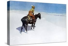 The Scout: Friends or Enemies?-Frederic Sackrider Remington-Stretched Canvas