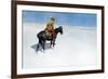 The Scout: Friends or Enemies?-Frederic Sackrider Remington-Framed Art Print