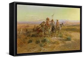 The Scouts, 1902 (Oil on Canvas)-Charles Marion Russell-Framed Stretched Canvas