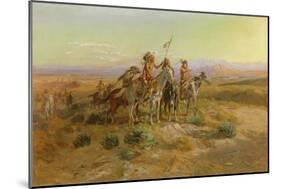 The Scouts, 1902 (Oil on Canvas)-Charles Marion Russell-Mounted Giclee Print