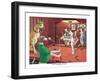 The Scratching Beagle-Arthur Sarnoff-Framed Art Print