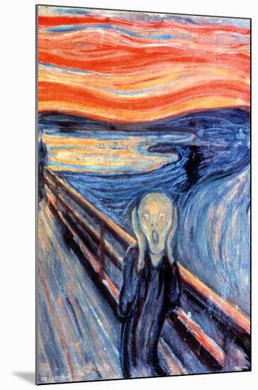 The Scream by Edvard Munch-Trends International-Mounted Poster