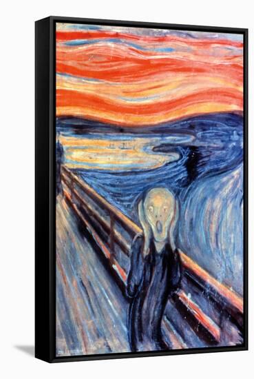 The Scream by Edvard Munch-Trends International-Framed Stretched Canvas