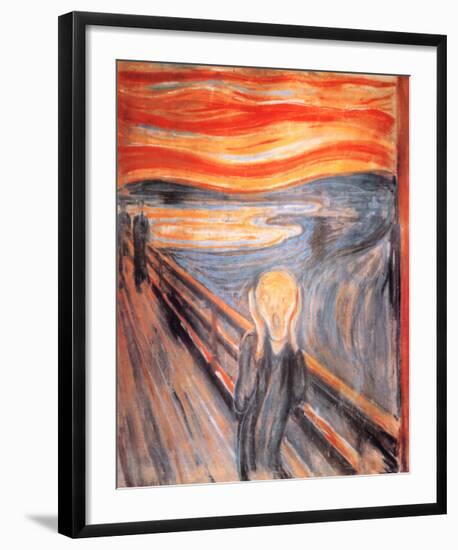 The Scream, c.1893-Edvard Munch-Framed Art Print