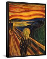 The Scream, c.1893-Edvard Munch-Framed Poster