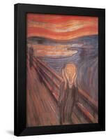 The Scream, c. 1893-Edvard Munch-Framed Poster