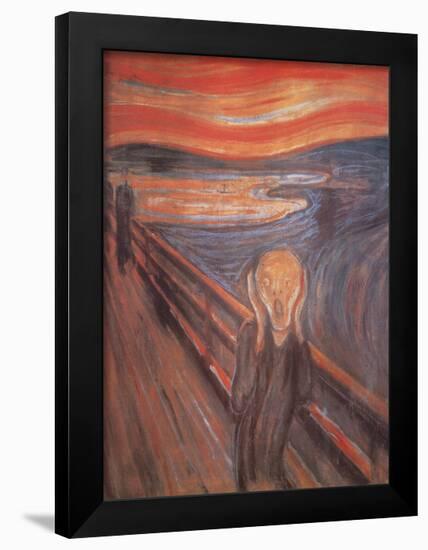 The Scream, c. 1893-Edvard Munch-Framed Poster