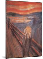 The Scream, c. 1893-Edvard Munch-Mounted Poster