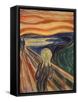 The Scream-Edvard Munch-Framed Stretched Canvas