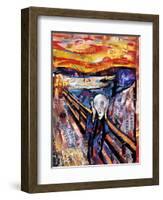 The Scream-James Grey-Framed Art Print